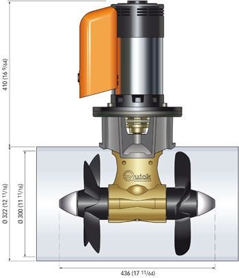 Başpervane 250Kgf 24V 300mm