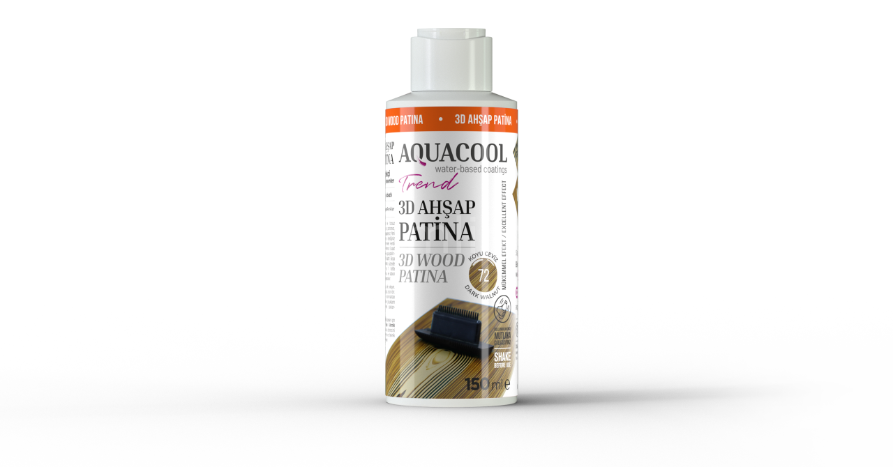 Aquacool Trend 3D Ahşap Patina Koyu Ceviz 72 120 ml