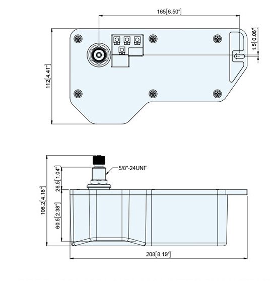 Silecek Motoru 25mm 24V Muhafazalı