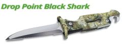 Sporasub Drop Point Black Shark Dalış Bıçağı