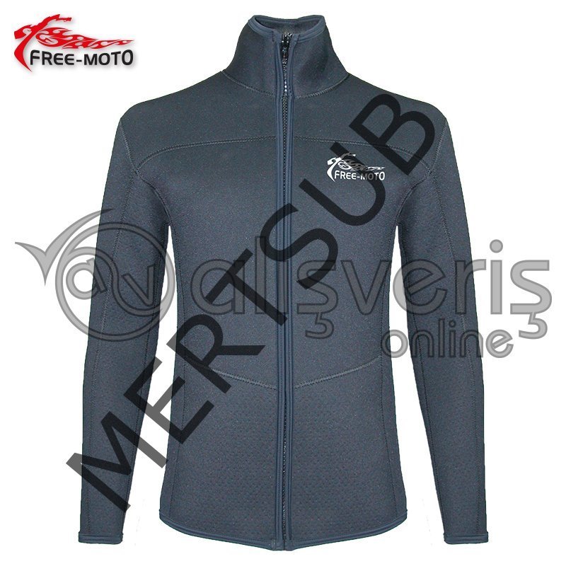 Freemoto Neopren Polo Mont Siyah