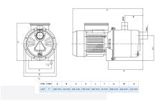 Wilo Jet SPS 4-47 Paslanmaz Gövdeli Kendinden Emişli Jet Pompa 1.3 Hp 47 mss 5 m³/h