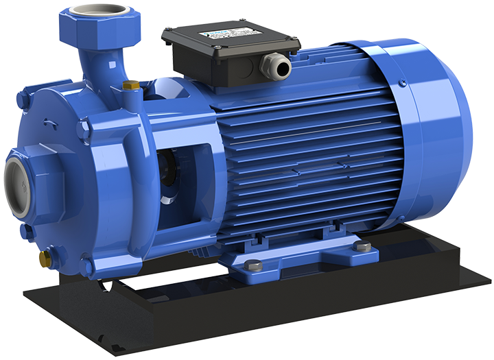 Sumak SMKT 750/2-S Sıcak Su Çift Kademeli Santrifüj Pompa 90°C Trifaze (380V) 7.5HP