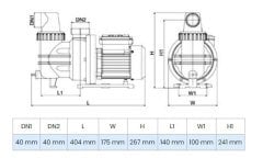 Wilo Pool 0.6M Ön Filtreli Havuz Pompası 9 mss 9 m³/h 220 Volt