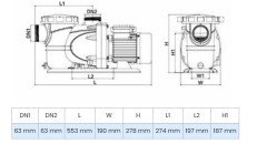 Wilo Pool 3.0T Ön Filtreli Havuz Pompası 18 mss 30 m³/h 380 Volt