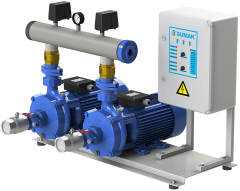 Sumak SMKTB 550/2 Emişli Çift Kademeli Hidrofor 8 Kat 90 Daire 380 Volt 5.5 Hp
