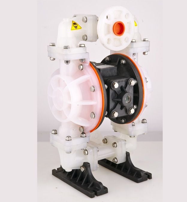 Huge Pump-Günalsan HP10 Plastik PVDF Gövdeli Diyaframlı Havalı Pompa 150 Litre/Dakika 7 Bar 1 inch