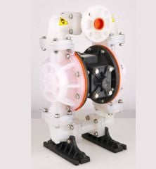 Huge Pump-Günalsan HP10 Plastik PVDF Gövdeli Diyaframlı Havalı Pompa 150 Litre/Dakika 7 Bar 1 inch