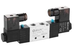 Jelpc 4V220 Pnömatik Yön Kontrol Valfi 5/2 Çift Bobin