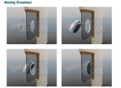 Aircol 200 K Kapaklı Aksiyel Fan / Aspiratör 520 m³/h