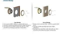 Aircol 25 K Kapaklı Aksiyel Fan / Aspiratör 800 m³/h