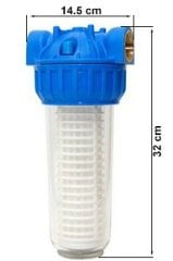 Aquafer 10 inç İp Sargılı 1 Mikron Su Filtresi 1 inç