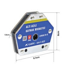 Çırak/25S Manyetik Kaynak Gönyesi 4 ADET 6 Açılı, 25 Kg Kaynak Tutucu Mıknatıs