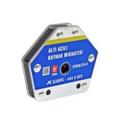Çırak/25S Manyetik Kaynak Gönyesi 4 ADET 6 Açılı, 25 Kg Kaynak Tutucu Mıknatıs