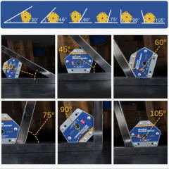 Çırak/50M Manyetik Kaynak Gönyesi 2 ADET 6 Açılı, 50 Kg Kaynak Tutucu Mıknatıs