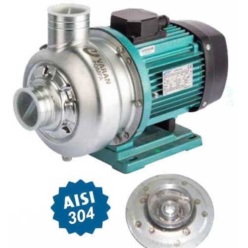 Varan DWB300/1.5T Komple Paslanmaz AISI 304 Santrifüj Pompa Trifaze 2 Hp 25 mss 30 m³/h