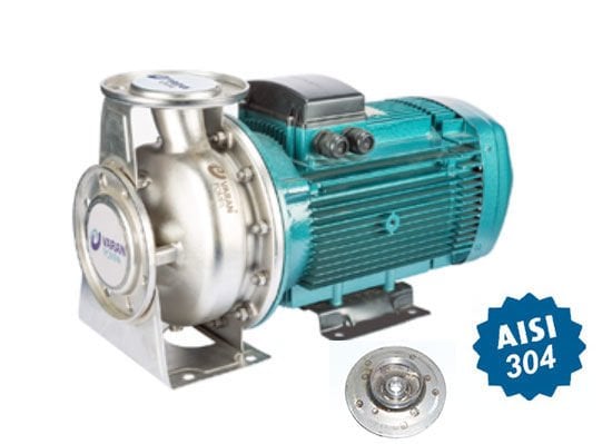 Varan CA50-32-200/3.0T Komple Paslanmaz AISI 304 Kapalı Fanlı Santrifüj Pompa Trifaze 4 Hp 38 mss 22 m³/h