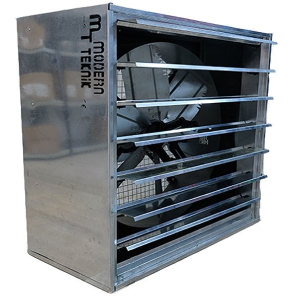 Modern Teknik KP 120 X 120 Otomatik Panjurlu Sera ve Kümes Fanı 0,75 kW 30.000 m³/h Trifaze