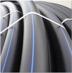 PE100 Hdpe Sert Polieten Basınçlı Boru 100 Metre 10 Bar 75mm