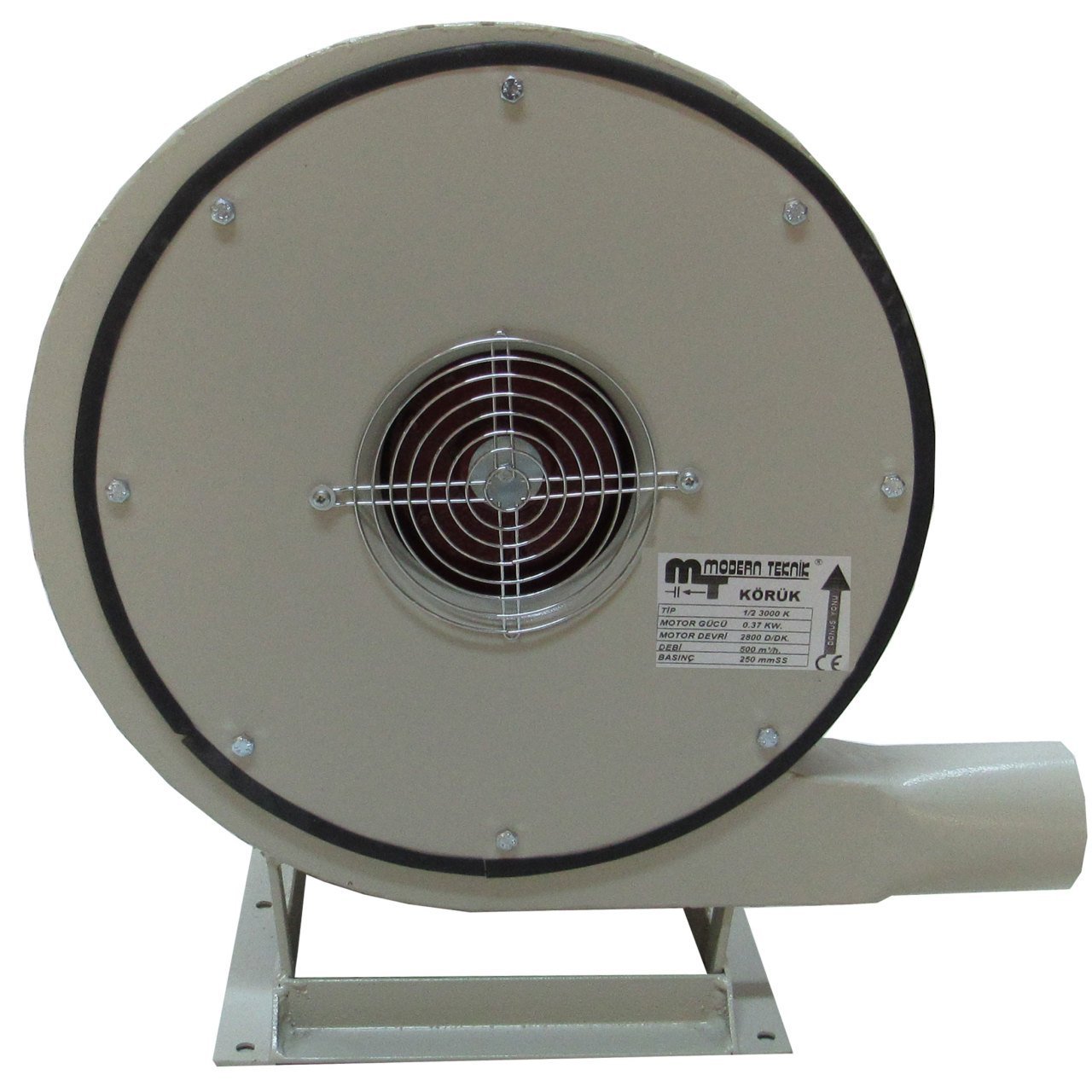 Modern Teknik 5.5HP Yüksek Basınçlı Körüklü Salyangoz Fan 700 mmSS 2000 m³/h