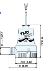 Tmc SR12106 Sintine Pompası 12V 1000 gph