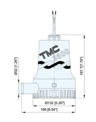 Tmc SR12116 Sintine Pompası 12V 2500 gph