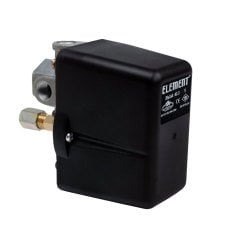 Element Kompresör Basınç Şalteri 1-6 Bar Tahliyeli Üç Yollu Monofaze 1/4 Bağlantılı
