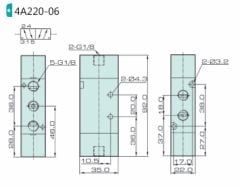 Jelpc 4A220 Pnömatik Yön Kontrol Valfi 5/2 Çift Hava Kontrol
