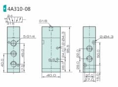 Jelpc 4A310 Pnömatik Yön Kontrol Valfi 5/2 Tek Hava Kontrol