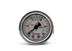 Pakkens 0-100 Bar 50 mm Arkadan Bağlantılı Panotipli Gliserinli Manometre G 1/4 inç