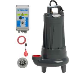 Sumak SBRT 20/2-P Parçalayıcı Bıçaklı Foseptik Dalgıç Pompa Trifaze (380V) 2.2HP