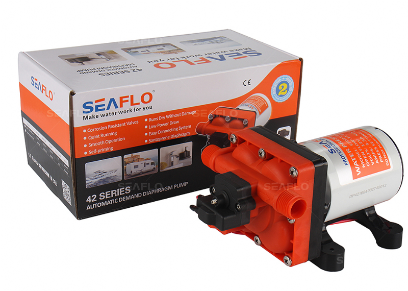 Seaflo Karavan, Tekne Hidroforu 12 Volt 11.3 lt/dak 55 psi 3.7 bar SFDP1-030-055-42