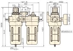 Jelpc BFC4000 Pnömatik İkili Şartlandırıcı 1/2''