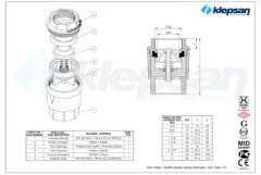 Yaylı Dik Çekvalf (Sessiz Model) 3/4''
