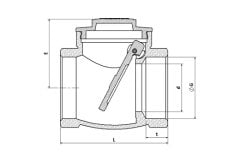 Çalparalı Çekvalf 1.1/4''