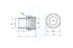 Düz Radyatör Rakoru TS 579 1.1/4''
