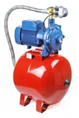 Pedrollo 2CPm 25/14A Dijital Akıllı Paket Hidrofor 9 Kat 20 Daire 50 Litre Tanklı