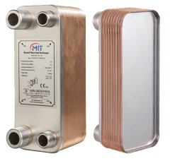 Mit MB-01 - 16 Plaka Kaynaklı Plakalı Isı Eşanjör Bağlantı 3/4- 1/2 Kapasite 270 Litre/Saat