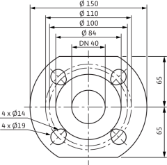 Wilo Yonos MAXO-D 40/0,5-16 Frekans Konvertörlü Sirkülasyon Pompası 17,6 mss 25,6 m³/h
