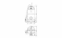 Grundfos Unilift CC9 - A1 Drenaj Dalgıç Pompa - Kirli Su 780 Watt
