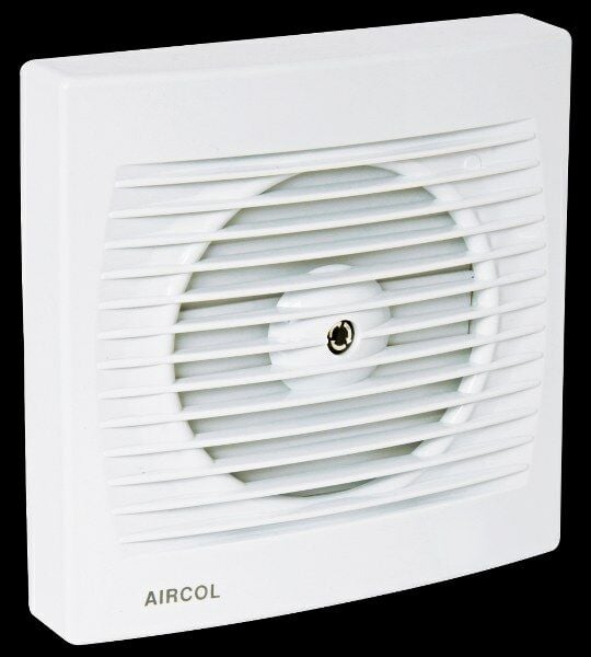 Aircol 100lük Panjurlu Tuvalet, Wc ve Banyo Fanı / Aspiratörü 100 m³/h - Aircol 100 MP