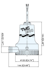 Tmc SR12110 Sintine Pompası 24V 1500 gph