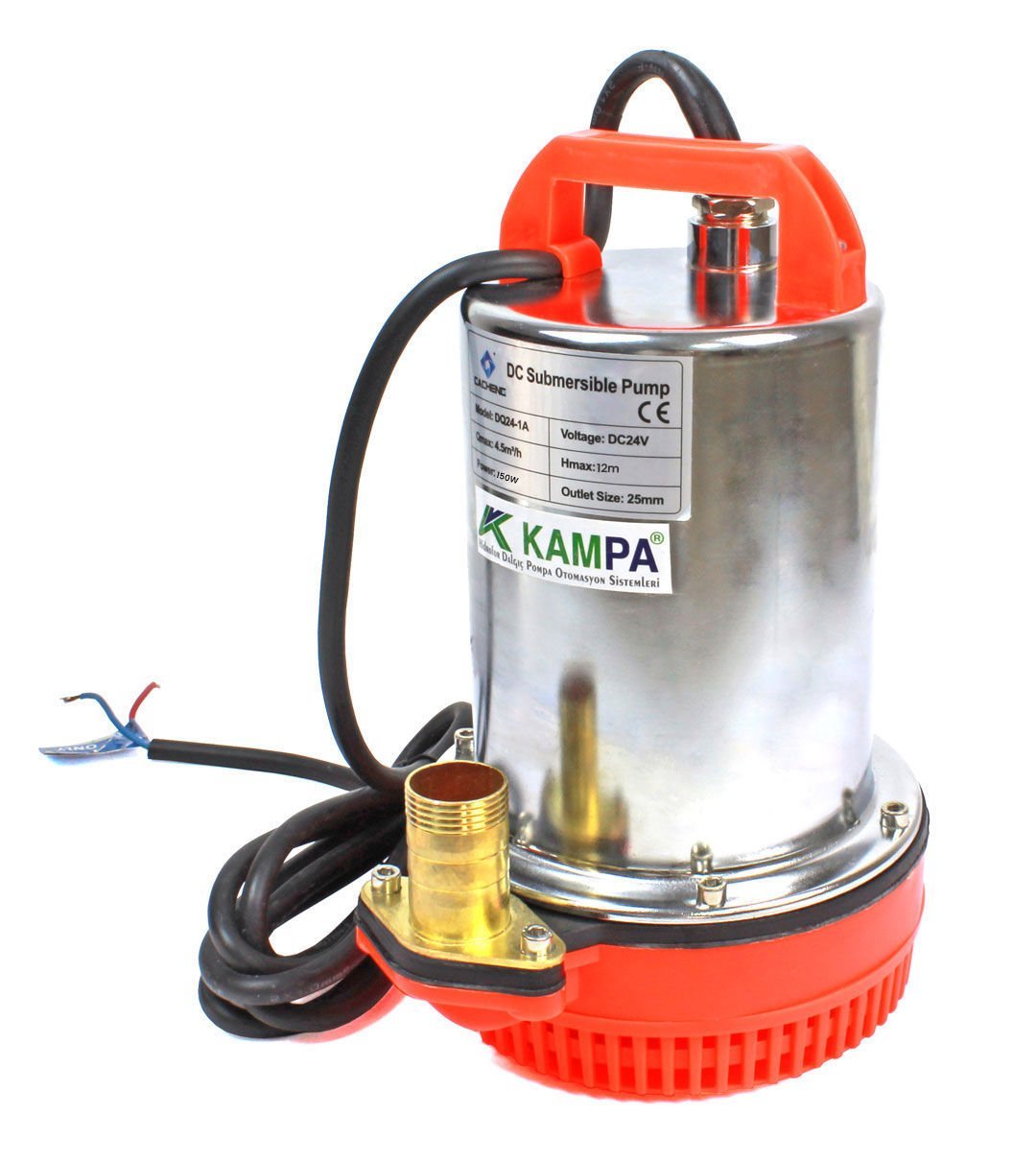 Cacheng 24 Volt Dc Solar Güneş Enerjili Su Pompası 12 mss 4.5 m³/h