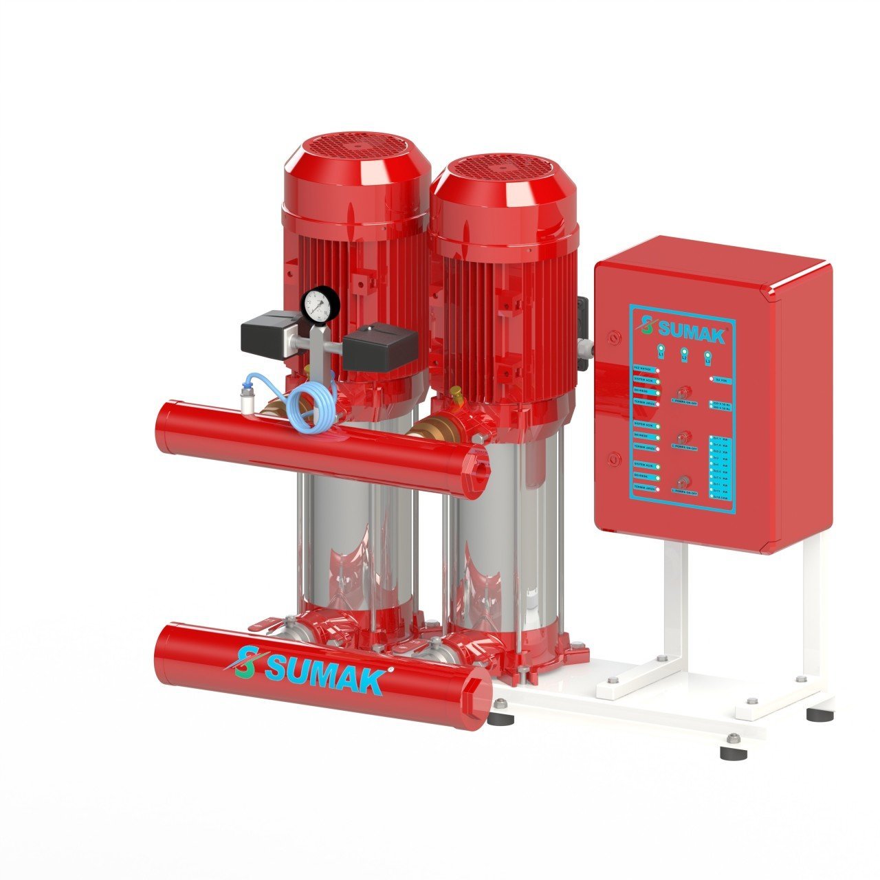 Sumak SHT 24 B 1000/7-EEY Çift Pompalı Elektrikli Yangın Hidroforu