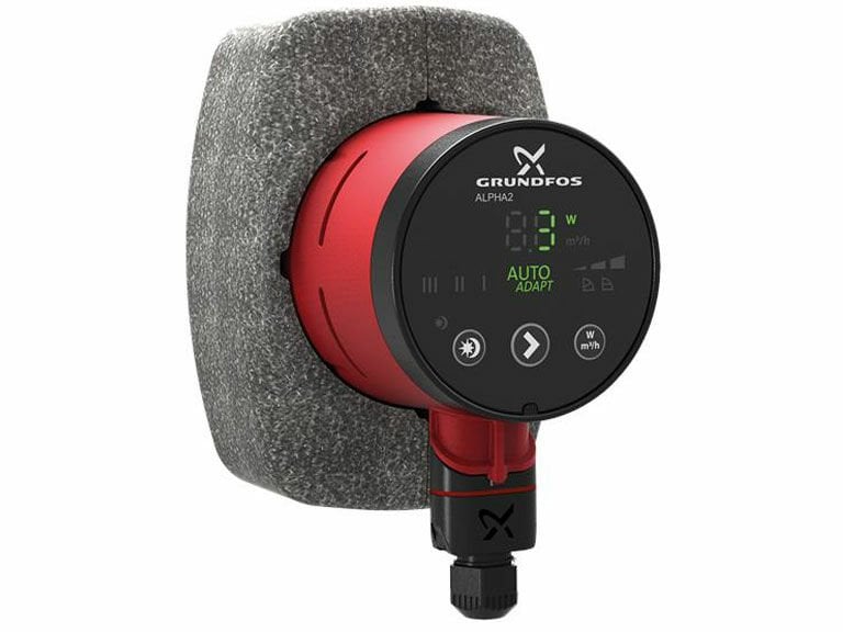Grundfos ALPHA2 25-80(180 mm) 40-60.000 Kazan İçin Frekans Konvertörlü Sirkülasyon Pompası 8mss 4m³/h