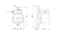 Grundfos UPA 15-90 Sıcak Su Mini Hidrofor 0.9 Bar 1.7 m³/h