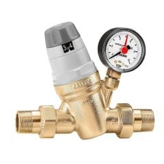 Caleffi 535091 Manometreli Basınç Düşürücü DN50, Rakorlu, Değiştirilebilir Filtreli 2 inç