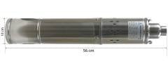 4 inch 100 mm Dış Çap Derin Kuyu Dalgıç Pompa 10 Metre Kablolu 550 Watt 115 mss 2.8 m³/h