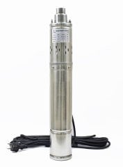 3.5 inch 90 mm Dış Çap Derin Kuyu Dalgıç Pompa 10 Metre Kablolu 550 Watt 110 mss 2.6 m³/h