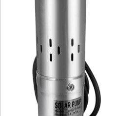24 Volt Dc Solar Güneş Enerjili Dalgıç Pompa 70mm Dış Çap 140 Watt Panolu 50 Mss 1.3 m³/h